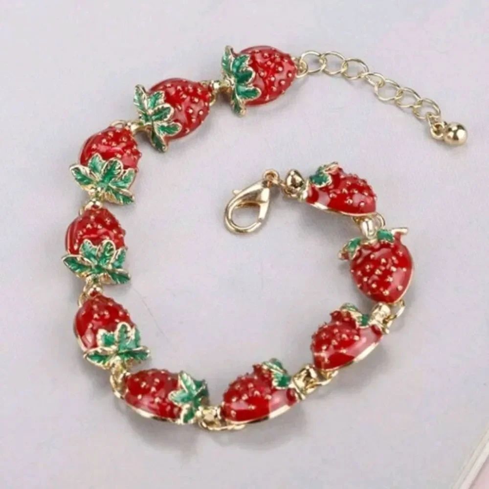Strawberry Charm Bracelet